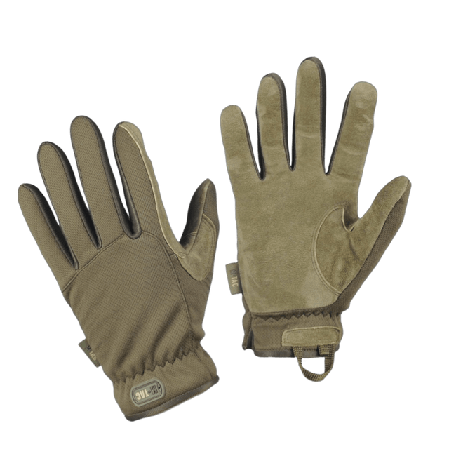 M-Tac Handsker Scout Tactical med fleksibel pasform, elastiske paneler og læderforstærkning til ekstra beskyttelse og komfort.