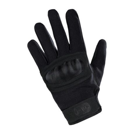 M-Tac Handsker Assault Tactical Mk.3 med forstærket håndflade og velcro til sikker pasform, ideel til våbenhåndtering.