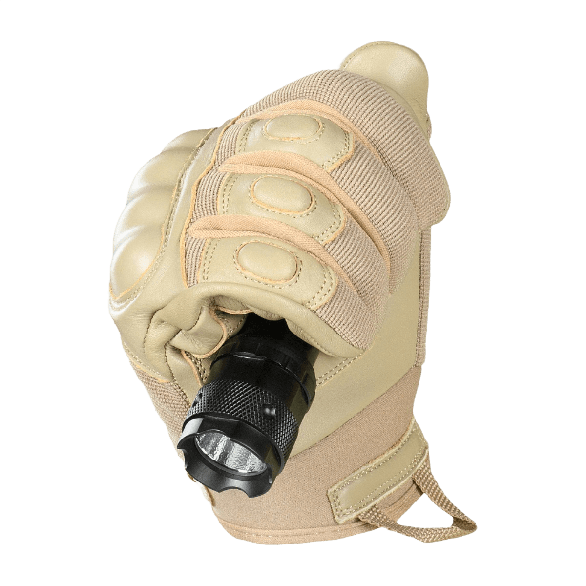 M-Tac Handsker Assault Tactical Mk.4 i ægte læder med forstærket håndflade, støddæmpende knoer og velcro til perfekt pasform.