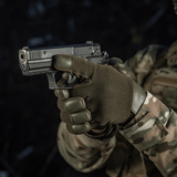 M-Tac Handsker Police designet til politi og sikkerhedsarbejde, syntetiske materialer og læder, polstrede zoner, velcro lukning.