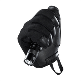 M-Tac Handsker Police med syntetiske materialer og læder, designet til politi med velcro og polstrede aktive zoner for komfort.