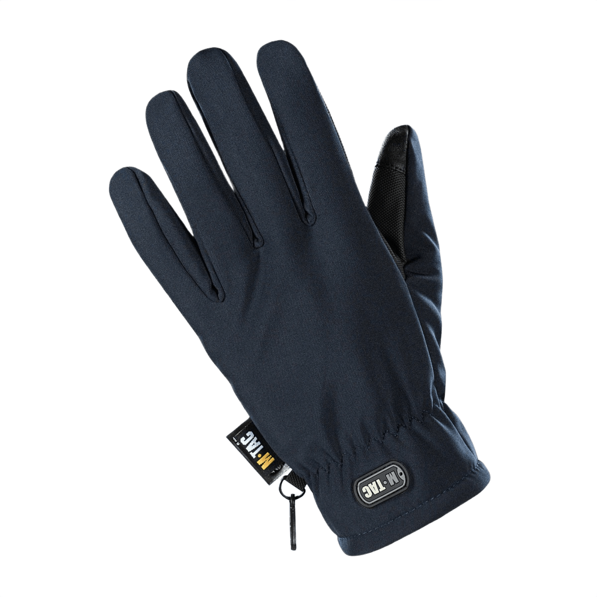 M-Tac Handsker Soft Shell Thinsulate til udendørs aktiviteter, vindbeskyttelse, hurtig tørring og touchscreen-kompatibel.