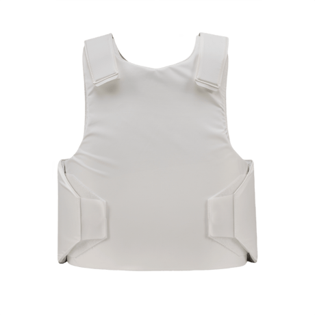 Anorak Titanium® Concealable IV Stik & Skudsikker Vest i hvidt design med skjult beskyttelse, niveau IIIA ifølge NIJ standarder.