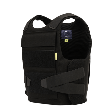 Anorak Titanium® Duty II Stik & Skudsikker Vest med Level IIIA-beskyttelse, sort ergonomisk designet skydevest