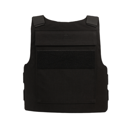 Anorak Titanium® Duty II Stik & Skudsikker Vest, niveau IIIA beskyttelse, ergonomisk designet til politi og sikkerhedsbrug.