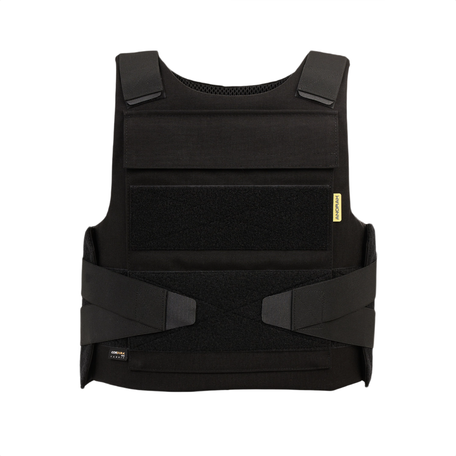 Anorak Duty II Cover sort vest med CORDURA® og 3D SPACER Coolmax® designet til politiets sikkerhed og temperaturregulering.