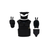 Anorak Chromium® Tactical II – fuldt sæt soft body armor vest med IIIA-beskyttelse i sort design, ideel til specialstyrker.