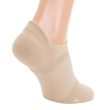 M-Tac Sportsokker i beige, designet til løb med ergonomisk pasform, ankelsidder tæt uden at klemme, fremragende ventilation