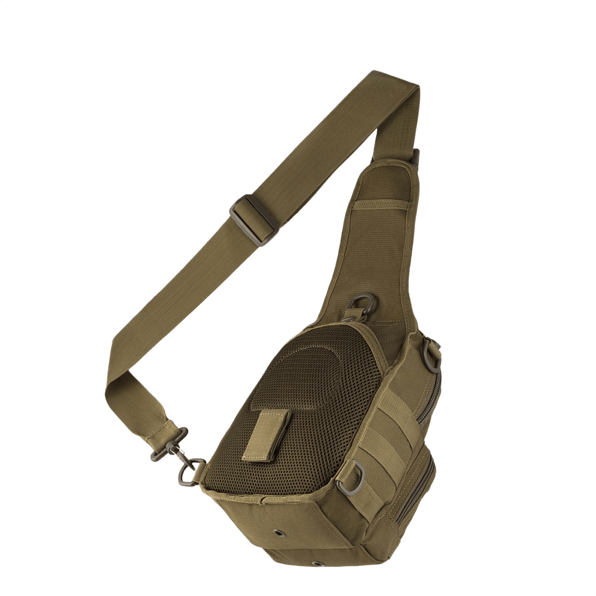 M-Tac Urban Line City Patrol Fastex Taske i brun, praktisk taske og lille rygsæk hybrid med vandafvisende 600D polyester.