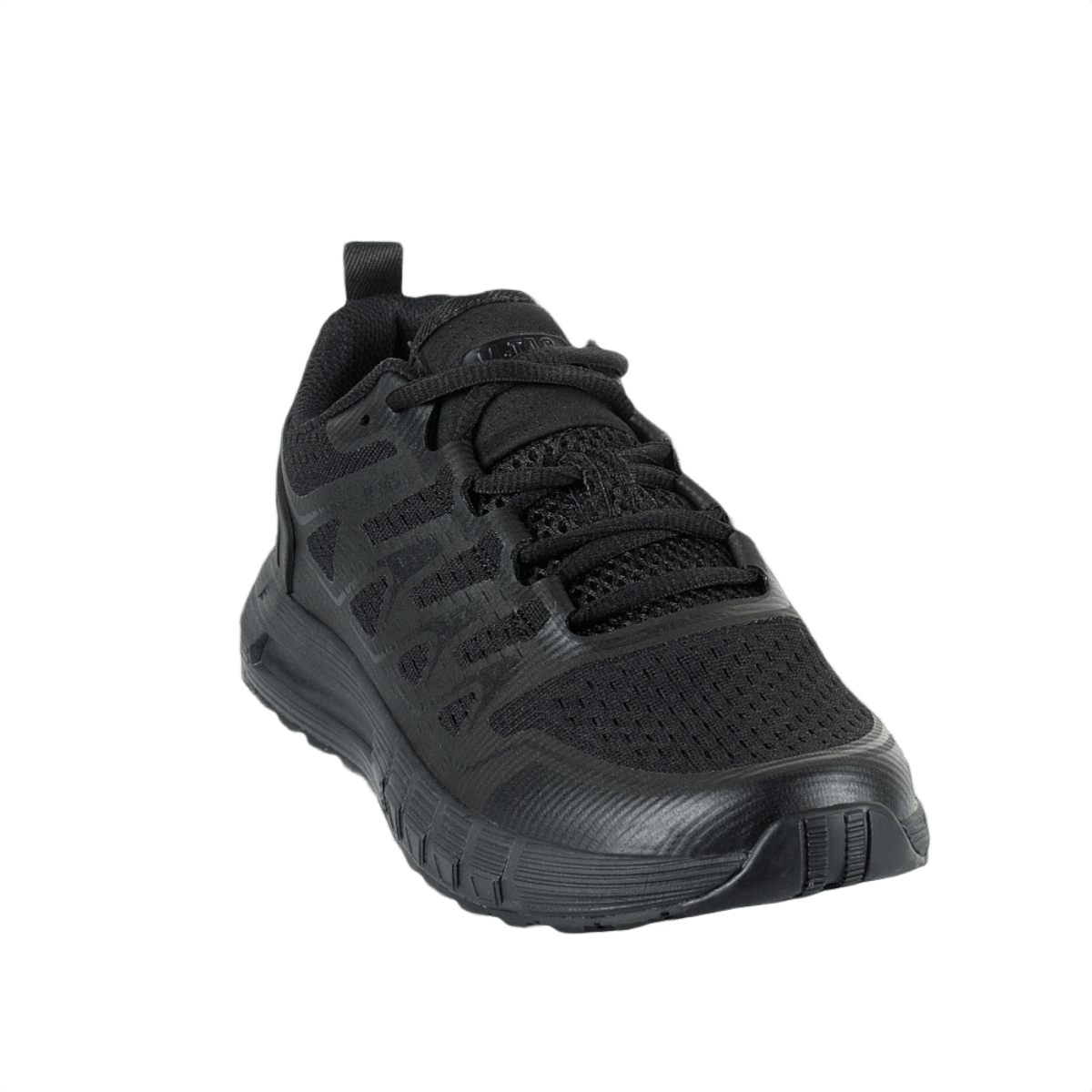 M-Tac Tactical Summer Sport Sneakers i sort, designet til komfort og holdbarhed med åndbart polyester og gummiforstærkninger i tå og hæl.