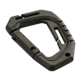 M-Tac Plast Taktisk Karabinhage med MOLLE-monteringspunkt, ideel til fastgørelse af udstyr på vest eller bælte, plast, længde 9,3 cm.