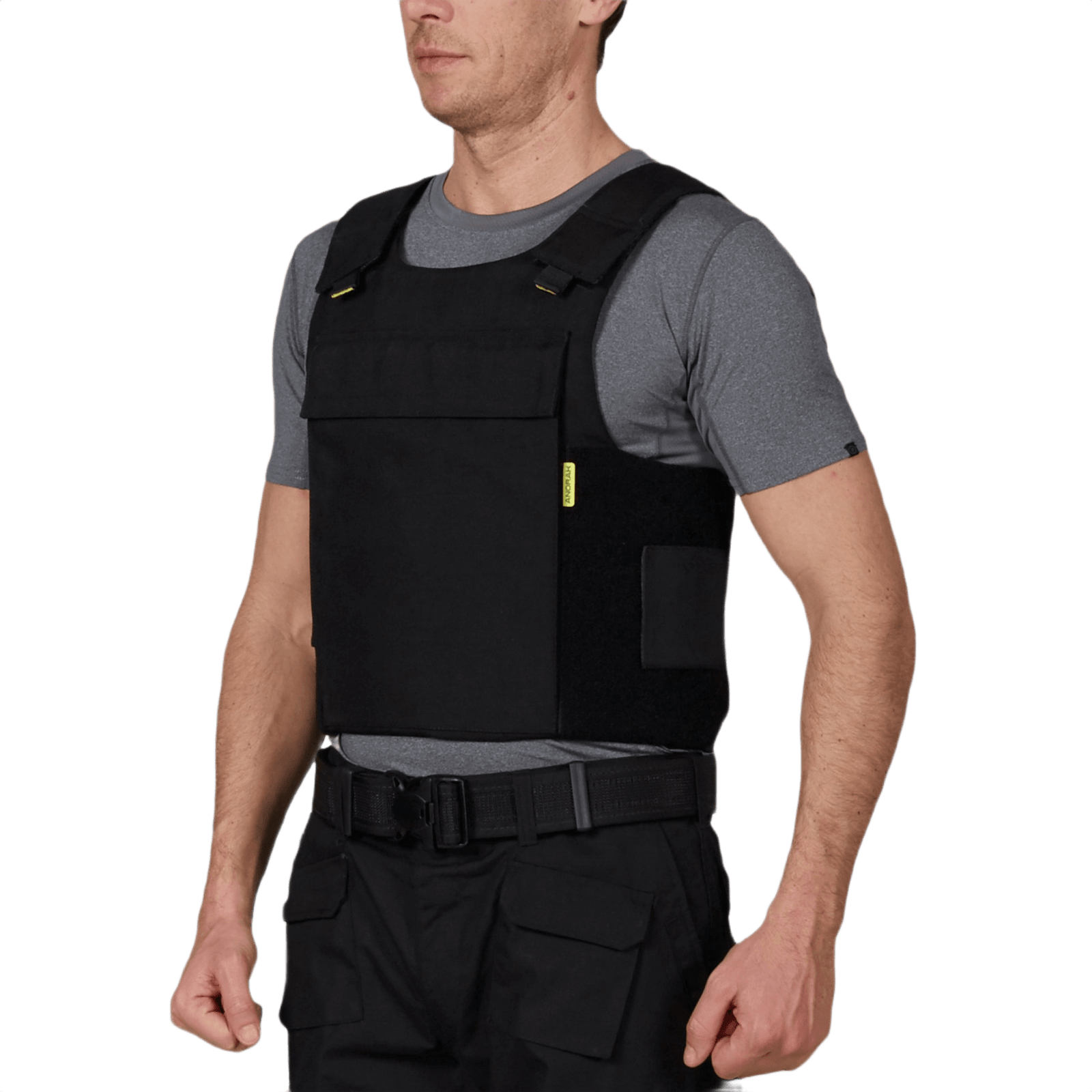 Anorak Titanium® Duty III Stik & Skudsikker Vest model i sort, giver ergonomisk Level IIIA-beskyttelse, designet til politiet og kystvagten.