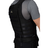 Anorak Chromium® Tactical I Skudsikker Vest i sort set bagfra, med ergonomisk design for maksimal beskyttelse.