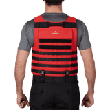 Rød Anorak Instructor I Cover med ergonomisk design og PALS webbing, ideel til politiet og militæret. Fokus på funktionalitet.