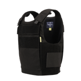 Anorak Rhodium® Duty III Stik & Skudsikker Vest med level IIIA beskyttelse, sort soft armor-vest set fra siden.