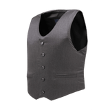 Anorak Rhodium® VIP I Stik & Skudsikker Vest i gråt design med detaljeret knaplukning, giver omfattende kropsdækning og diskret beskyttelse.