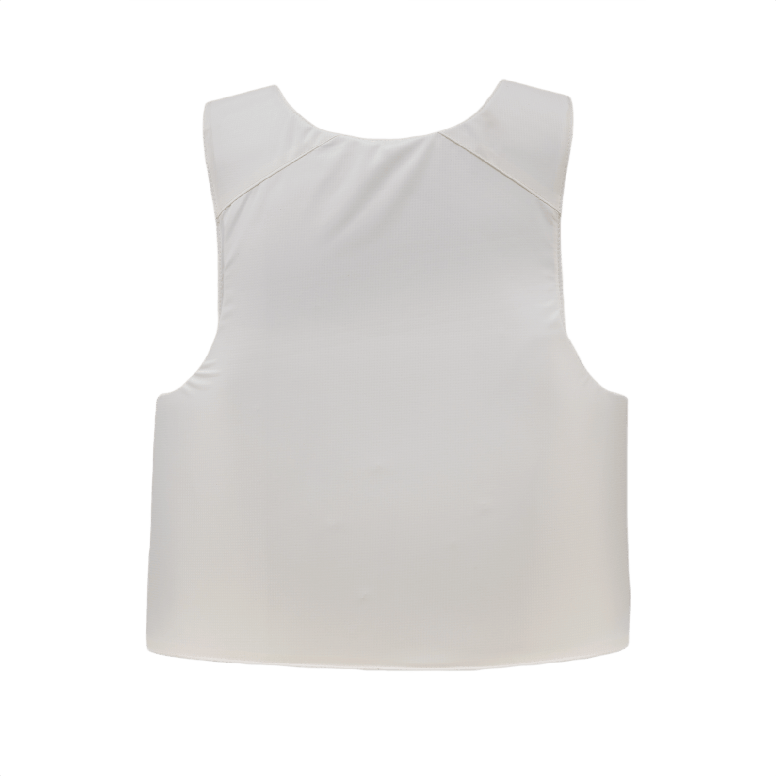 Anorak Concealable IV Cover i hvidt, ultra-tyndt rip-stop stof, designet til diskret dækning og komfort ved lang tids brug.