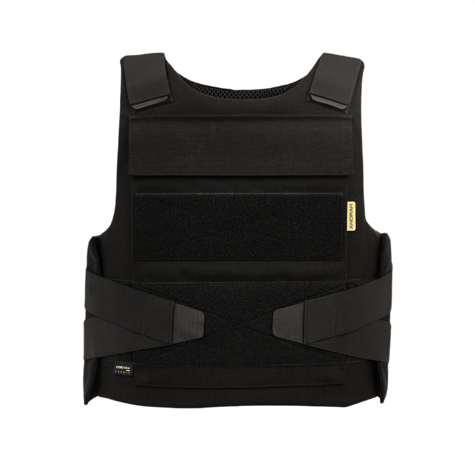 Anorak Duty II Cover sort vest med CORDURA® og 3D SPACER Coolmax® designet til politiets sikkerhed og temperaturregulering.