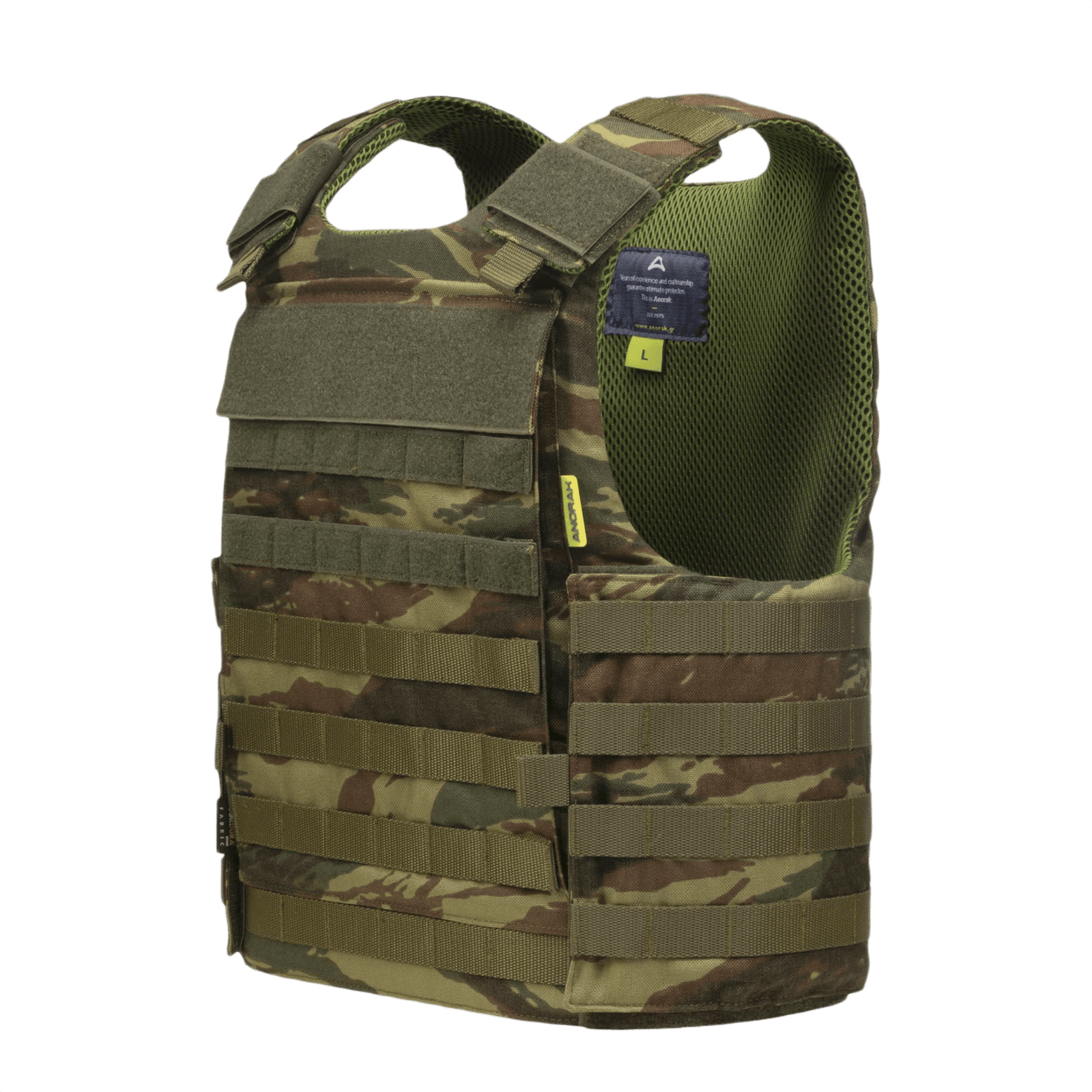 Anorak Titanium® Tactical III Stik og Skudsikker Vest med camouflage design, NIJ 0101.04 STD Level IIIA og knivbeskyttelse.