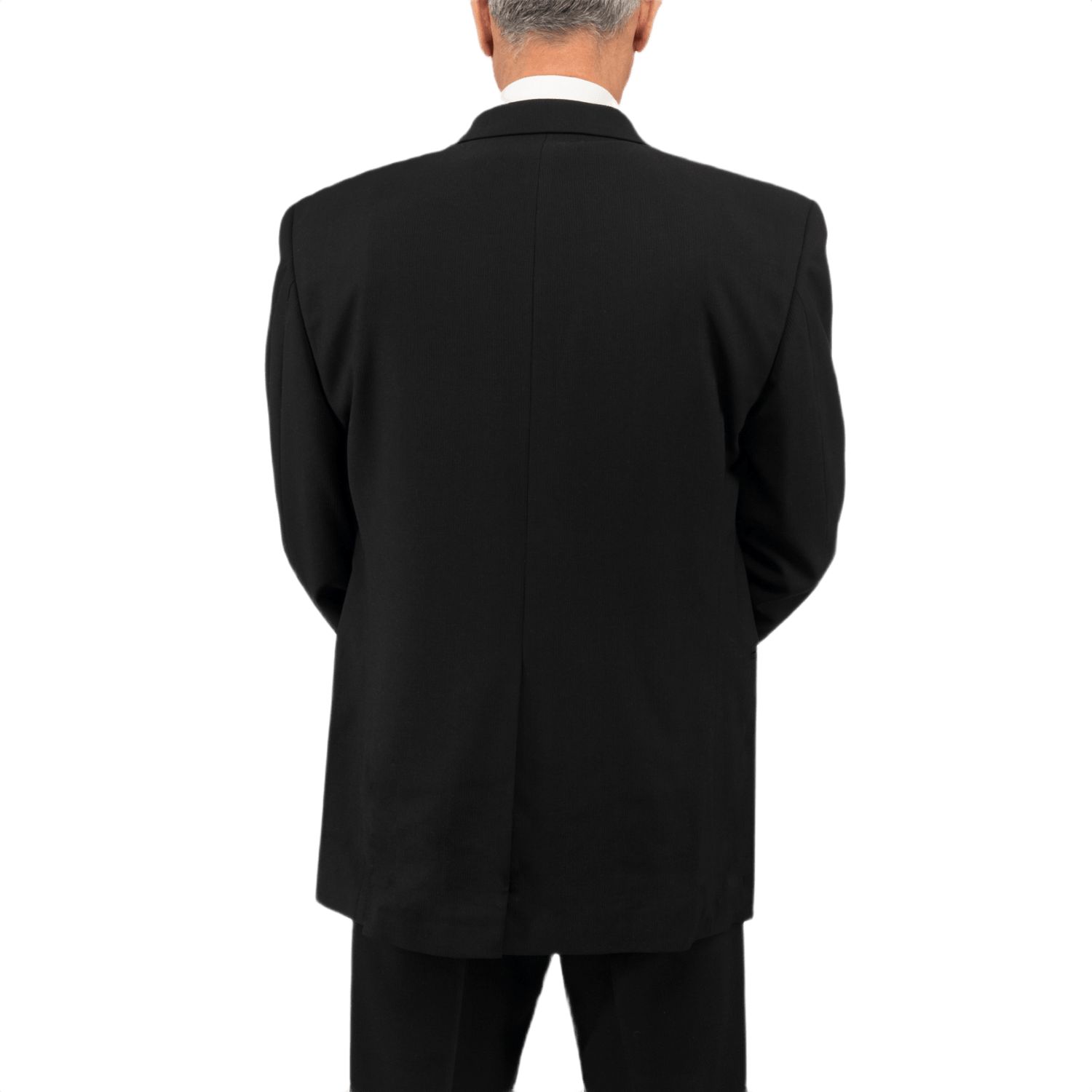 Person iført Anorak Titanium® VIP I Stik og Skudsikker Vest i formel beklædning set bagfra for beskyttelse og komfort.