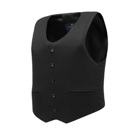 Anorak Topaz® VIP I Stiksikker Vest i sort med jakkesætsdesign, der giver omfattende kropsdækning og komfort under brug.