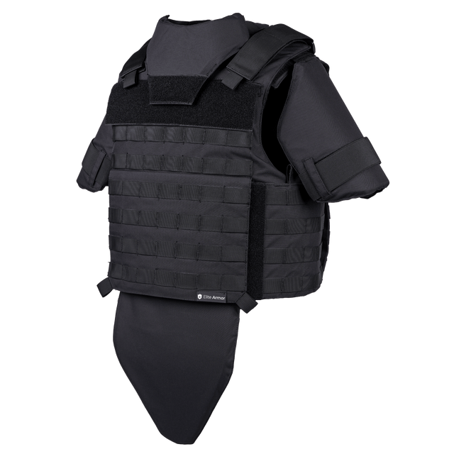 Elite Armor Combat vest set forfra i vinkel