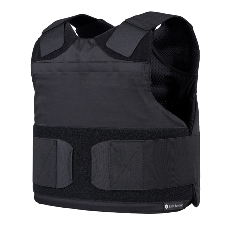 Elite Armor Impact stik og skudsikker vest - set i vinkel forfra