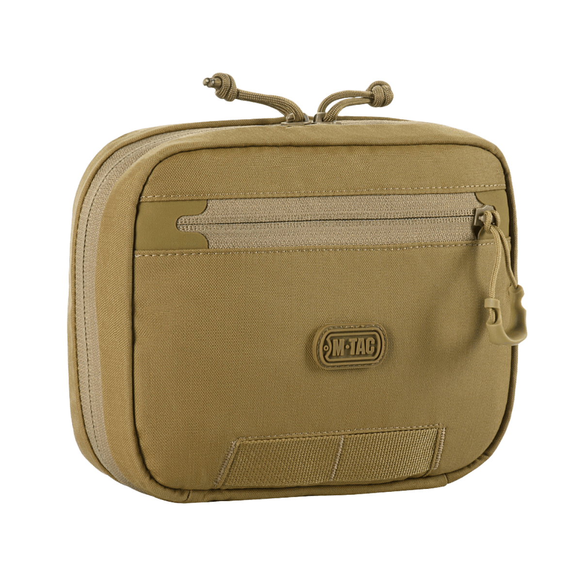 M-Tac organizer pouch Elite i tan farve med M.O.L.L.E.-system til førstehjælpsudstyr og EDC-sæt. Optimal til taktisk brug.