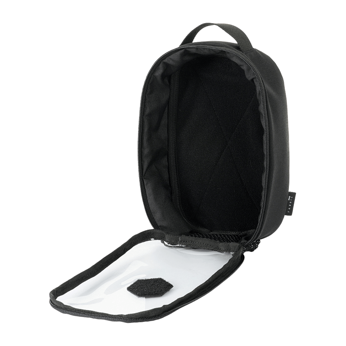 M-Tac Utility Organizer Transparent Elite Small Gen. II åben med gennemsigtigt PVC frontpanel, ideel til EDC-udstyr og medicin.