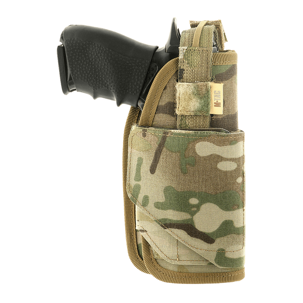 M-Tac Universal Taktisk Hylster Elite Højre i lamineret Cordura 500D, justerbar til Glock 17 og andre pistoler, med MOLLE-interface