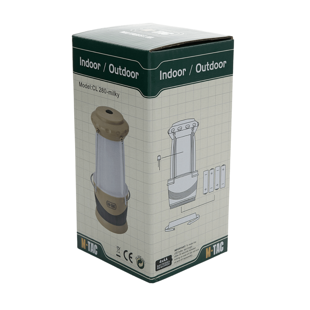 M-Tac Outdoorlampe Mat - Klassisk LED Belysning i emballage