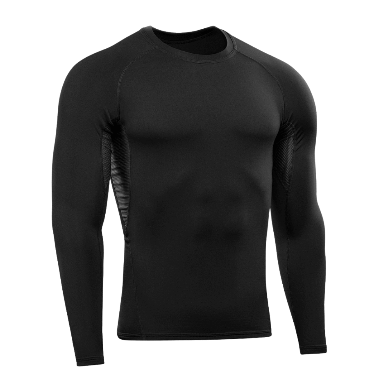 M-Tac ThermoLine Termoundertøj sort base layer til sport og daglig brug, med fremragende termoregulering og åndbarhed.