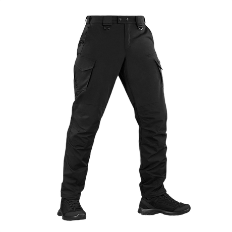 M-Tac Aggressor Special Edition Bukser i sort til taktisk og outdoor-brug, med elastisk "tunnel"-talje og YKK-lynlås.