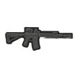 M-Tac AR-15 3D PVC Patch med Velcro bagside, robust design til AR-15 entusiaster, ideel til tøj og udstyr. Størrelse: 50 x 60 mm.