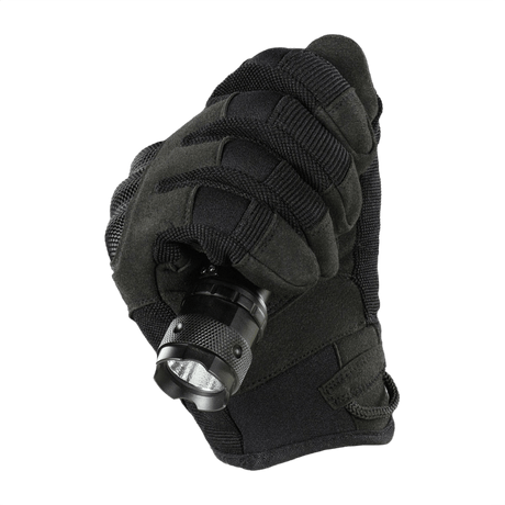 M-Tac Handsker Assault Tactical Mk.6, sort handske med forstærkede kno-pads, perfekt til taktisk brug. Perfekt pasform og komfort.