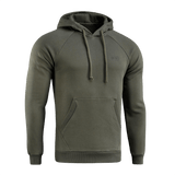 M-Tac Cotton Raglan Hard Hoodie i oliven med kængurulomme og hætte. Perfekt til hverdagsbrug med stilfuld raglanærme.