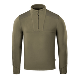 M-Tac Centurion Microfleece Jakke i olivenfarve med YKK-lynlås og forstærkede skuldre, designet til varme og bevægelighed