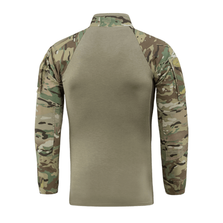 Bagside af M-Tac Combat Shirt Gen.II Pro NYCO Extreme i camouflage, designet til sommerbrug, med termoregulering og slidstyrke.