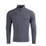 M-Tac Delta Fleece Jakke i grå med tommelhuller, ideel til udendørs aktiviteter i koldt vejr, ærmer i fleece 190 g/m²