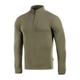 M-Tac Delta Fleece Jakke i olivenfarvet, designet til komfort og bevægelsesfrihed. Ideel til koldt vejr og udendørs aktiviteter.