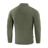 M-Tac Delta Polartec Raglan Jakke set bagfra i grøn fleece materiale, ideel til udendørsaktiviteter og hverdag, med høj krave og raglan ærmer.