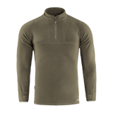 M-Tac Delta Polartec Raglan Jakke i grøn Micro Series fleece med lynlås ved brystet og høj krave til udendørs brug.