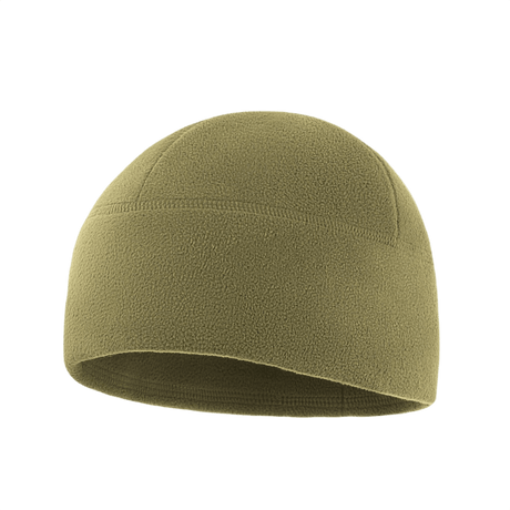 M-Tac Watch Cap Elite Fleece Beanie Hat Slimtex i olivengrøn, varm og let hue til koldt vejr, perfekt til taktisk brug og friluftsliv.