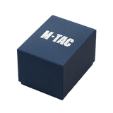 Blå emballageæske til M-Tac Tactical Ur med Kompas 2233 med hvidt logo på låget