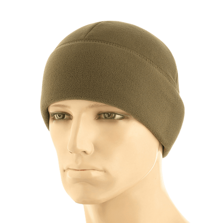M-Tac Fleece Polartec Watch Cap i olivenfarve, bæres af mand Model iført M-Tac hue til kolde vejrforhold