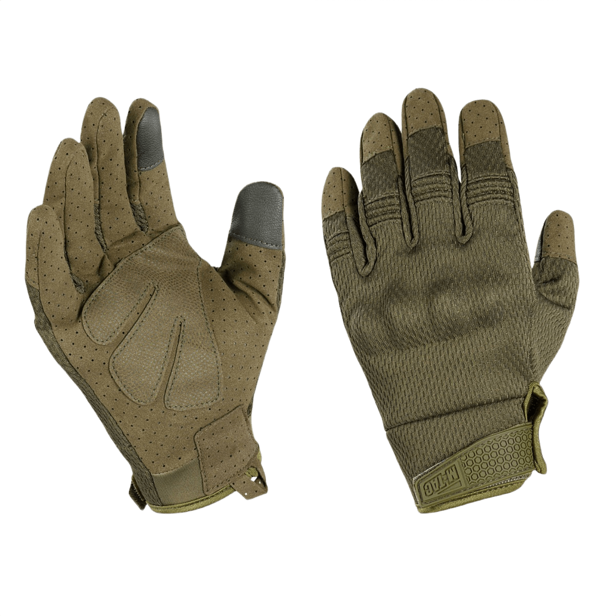 M-Tac Handsker A30 til skydning og træning, anatomisk design med touchscreen-indsatser, lavet af mikrofiber og åndbart mesh.