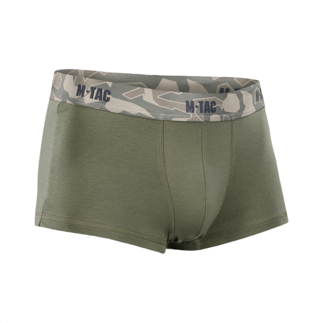 M-Tac Herre Boxer 93/7 i grøn med bred elastik, anatomisk pasform, ideel til dagligt brug og aktiv livsstil, 93% bomuld, 7% elastan.