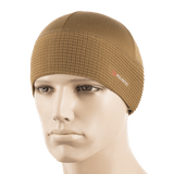 M-Tac Hjelm Watch Cap Polartec i brun farve, let og varm hue til køligt vejr, lavet af slidstærk Polartec fleece. Perfekt under hjelm.