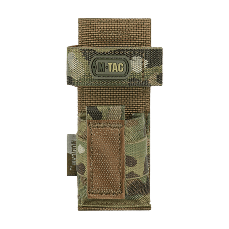 M-Tac kompakt tourniquet-lomme Gen.3 i camouflagedesign til taktisk brug. Designet til hurtig adgang i nødsituationer.