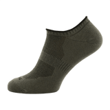 M-Tac Let Sommersokker i olivengrøn farve, perfekt til løb og udendørs aktiviteter i varmt vejr, med åndbart materiale og ergonomisk design.